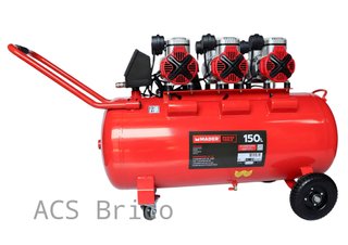 Compresor de Aire Silencioso con LCD 150L - 6 Hp - 09394 - Mader