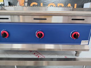 PLANCHA DE GAS CROMO DURO / 3 FUEGOS / NUEVAS