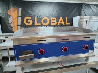 PLANCHA DE GAS CROMO DURO / 3 FUEGOS / NUEVAS