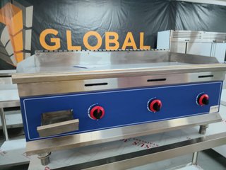 PLANCHA DE GAS CROMO DURO / 3 FUEGOS / NUEVAS