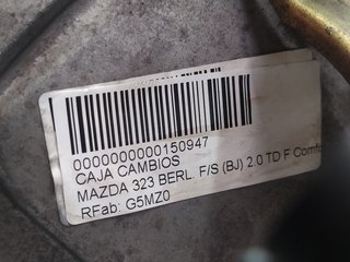 CAJA CAMBIOS MAZDA 323 BERL. F/S (BJ) 2.0 TD F Comfort