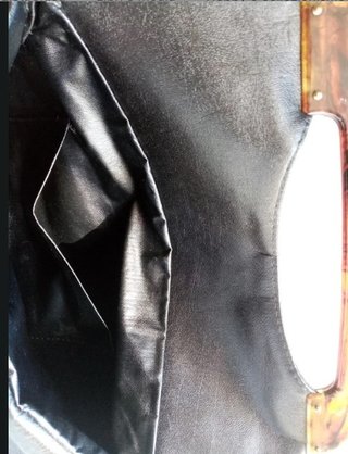 Borsa pelle vintage manico plastica anni '70
