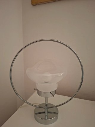 Lampada Space Age Metallo Vetro