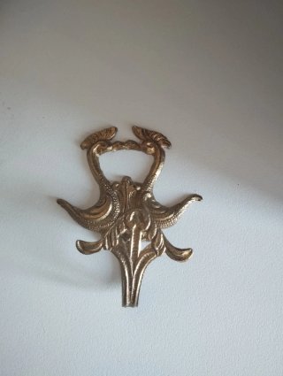 2 Recoge cortinas bronce 10 cm alto