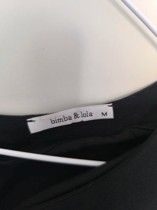Blusa Bimba y Lola Negra sin Mangas