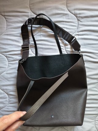 Bolso Tote Carolina Herrera Negro/Gris