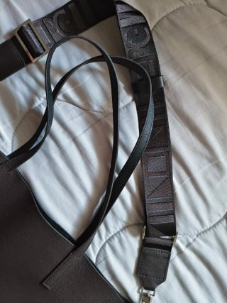 Bolso Tote Carolina Herrera Negro/Gris