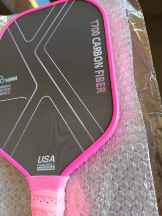 Pala Pickleball fibra de carbono más pelotas nueva