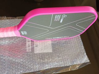 Pala Pickleball fibra de carbono más pelotas nueva