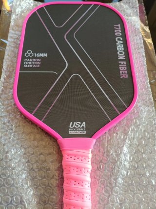 Pala Pickleball fibra de carbono más pelotas nueva