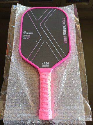 Pala Pickleball fibra de carbono más pelotas nueva