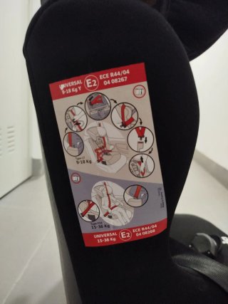 Silla coche Nania 9-36 kg sin Isofix.