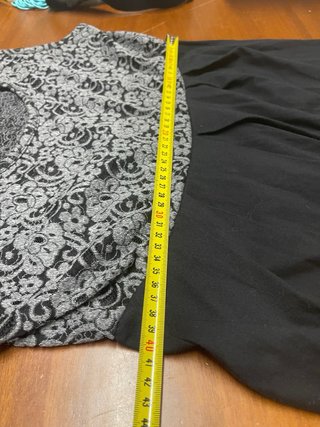 Abito Intimissimi pizzo grigio e nero taglia L