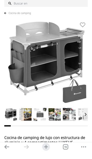 Cocina de camping Tectake nueva