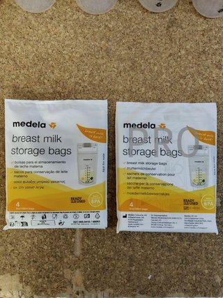 Biberones y bolsas para leche materna