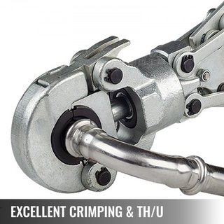 Herramienta de Crimpado Hidráulica 6T, Pinzas de Prensa 16-20-25-32MM, Pinzas de Crimpado en Forma U/TH, Pinzas de Prensa de Mano PE-X para Tubos Compuestos PEX