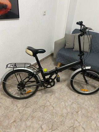 Bicicleta Plegable Negra