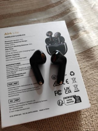 SoundPEATS Air4 Lite Auriculares Inalámbricos Negr