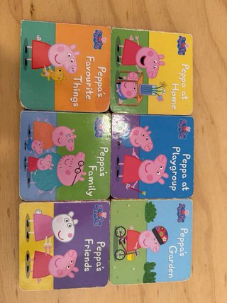 Set de libros Peppa Pig en inglés + bolsa