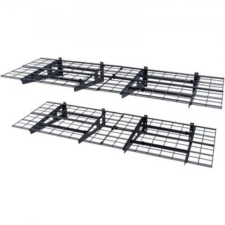 Estantería de Almacenamiento de Garaje, Paquete de 2, Estantes de Garaje de 6 x 2 pies de Alta Resistencia Montados en la Pared, Capacidad de Carga de 1000 lbs (Total) Estantes Flotantes de Almace...