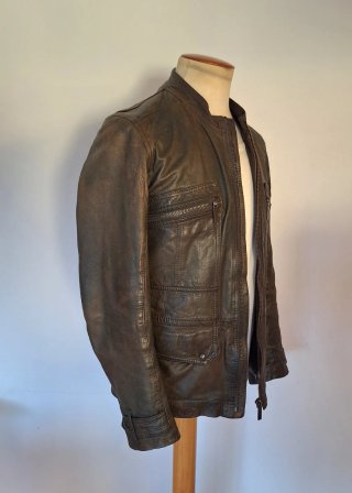 Chaqueta Piel Hugo Boss Marrón