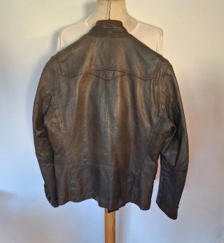 Chaqueta Piel Hugo Boss Marrón