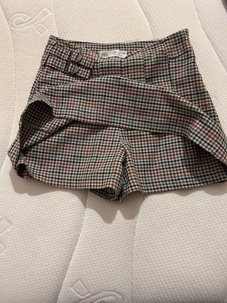 Falda pantalón cuadros niña