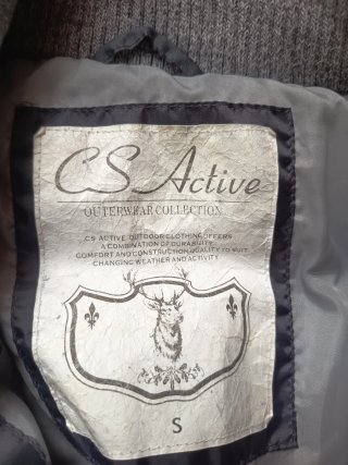 Chaqueta CS Active gris oscuro y Gris