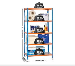 Estantería Metálica Simon Rack 2000x1000x300mm