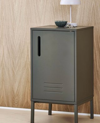 Escritorio Vandborg 60x120 y mueble auxiliar verde