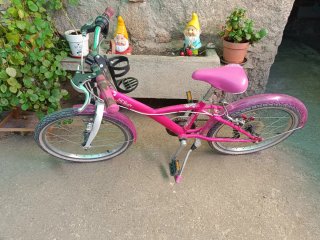 Bicicleta niña rosa B'Twin