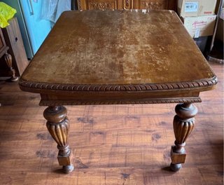 Conjunto Mesa y Aparador Antiguo