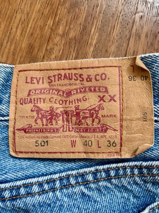 Jeans Levi's 501 Vintage USA Uomo W40 L36