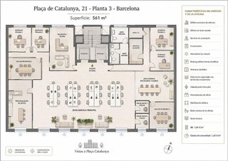 Oficina en alquiler en El Gòtic en Barcelona