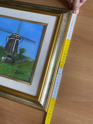 Quadro con mulini a vento