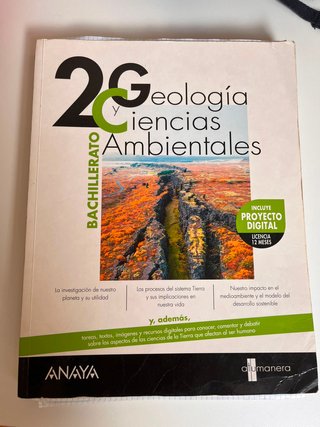 Geología y Ciencias Ambientales, 2 Bachillerato...