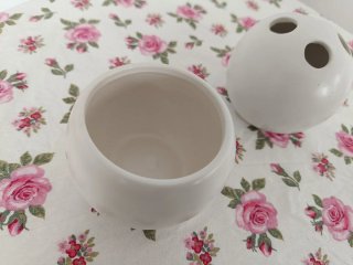 Set 2 Piezas Baño Cerámica Blanco