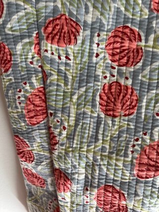 Bolsa shopper acolchada flores
