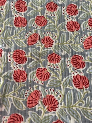 Bolsa shopper acolchada flores