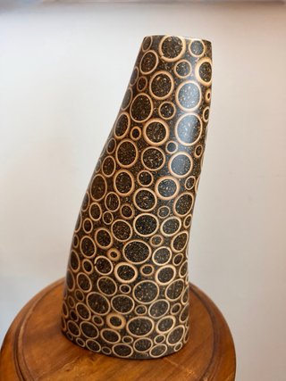 Jarrón de madera