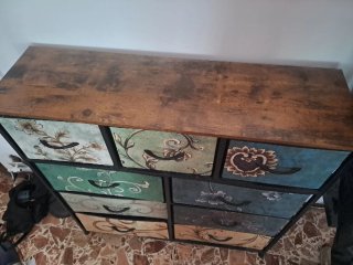 Cassettiera WLIVE 9 Cassetti Stile Boemia