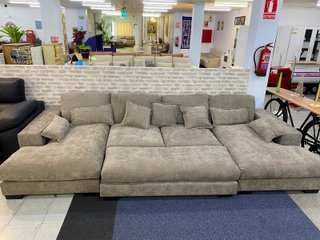 Mega sofá cama gris amplio - ENTREGA GRATIS
