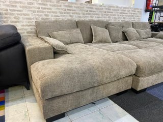 Mega sofá cama gris amplio - ENTREGA GRATIS