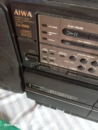 Minicadena Aiwa Doble Casete CD y compact disc