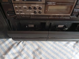 Minicadena Aiwa Doble Casete CD y compact disc