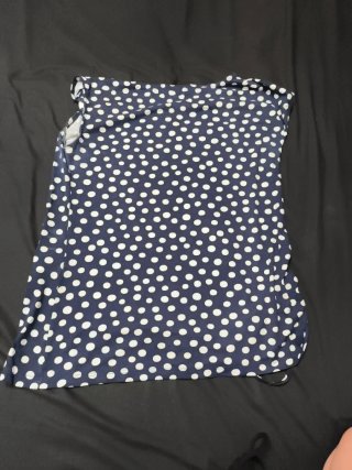 Camiseta Festa lunares azul y blanco Talla XL