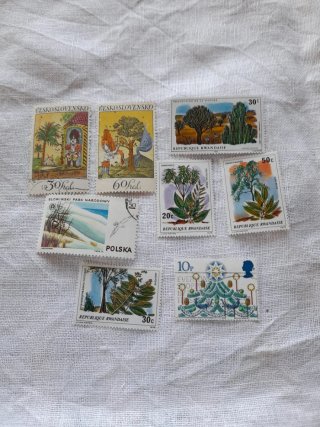Serie francobolli alberi