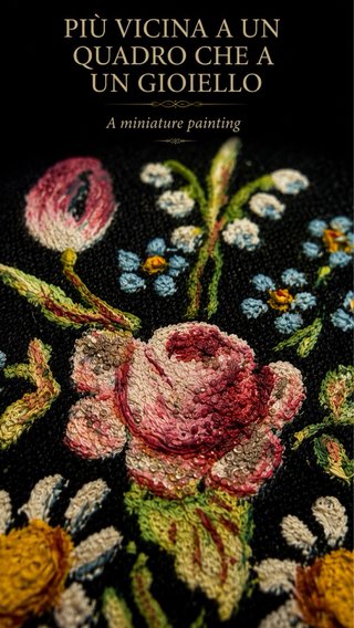 Spilla antica bouquet dipinta a mano fine ‘800