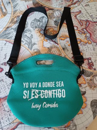 Neverita con frase Yo voy a donde sea
