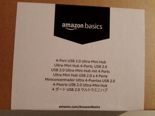 Amazon Basics USB 2.0 Hub 4 Puertos